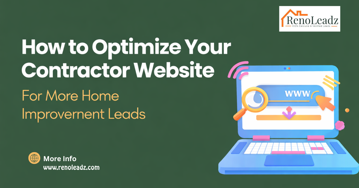 Optimizing contractor websites for leads