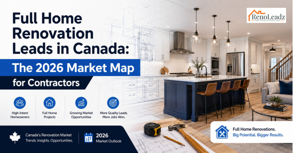 Full Home Renovation Leads in Canada 2026