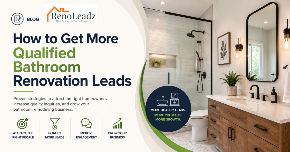 How to Get More Qualified Bathroom Renovation Leads