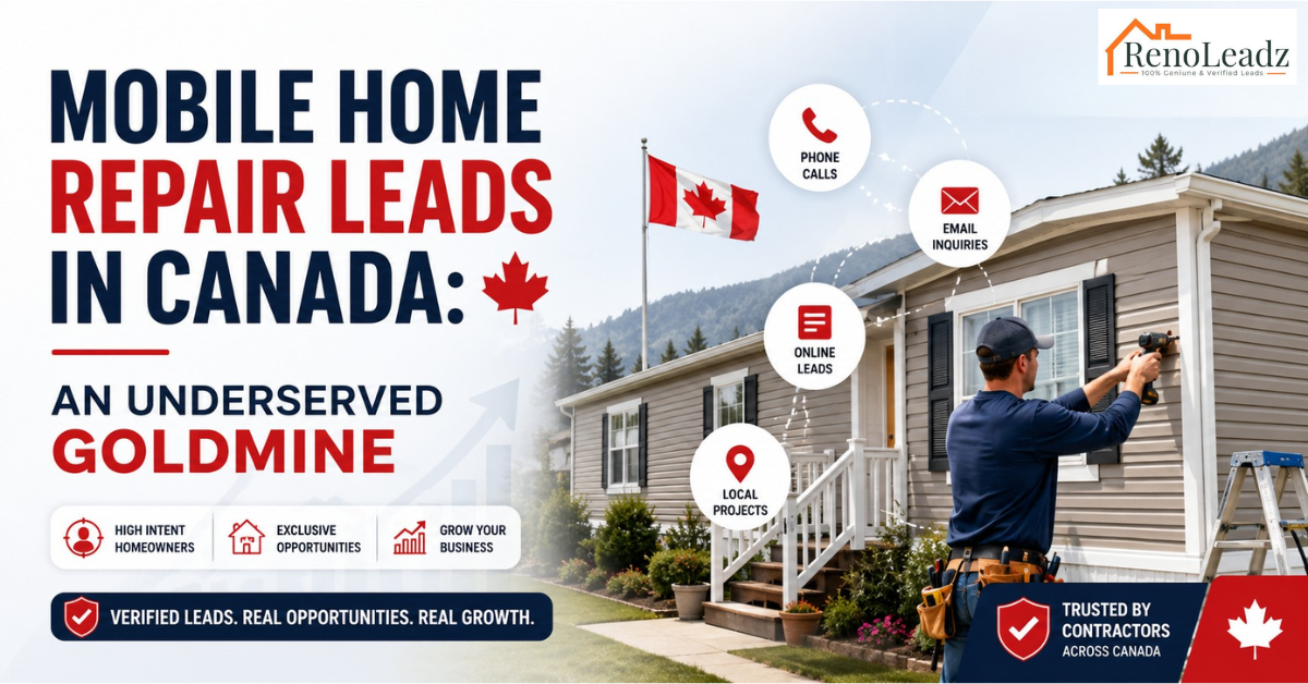 Mobile Home Repair Leads in Canada: An Underserved Goldmine