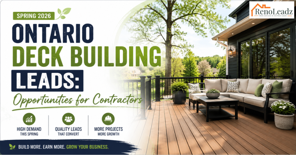 Ontario Deck Building Leads for Contractors Spring 2026