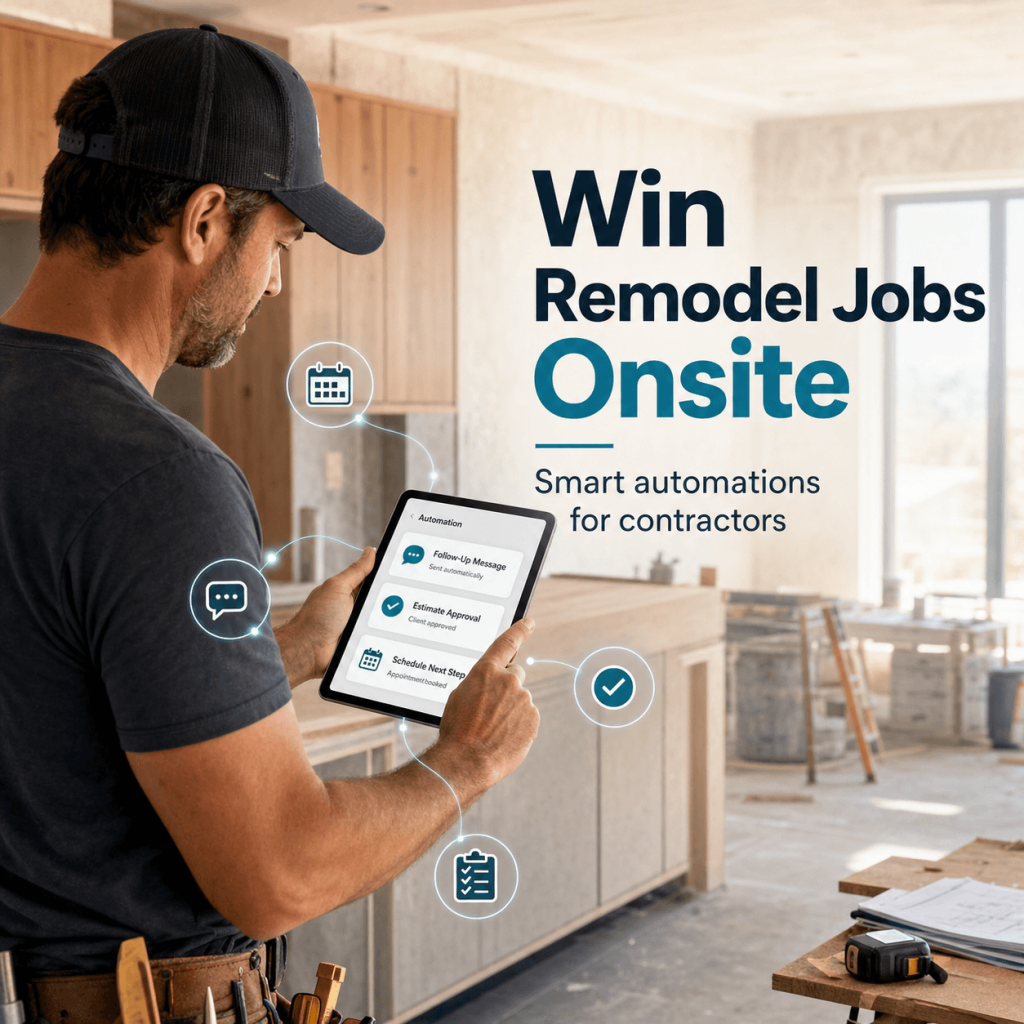 Automations That Win Remodel Jobs While You’re Onsite
