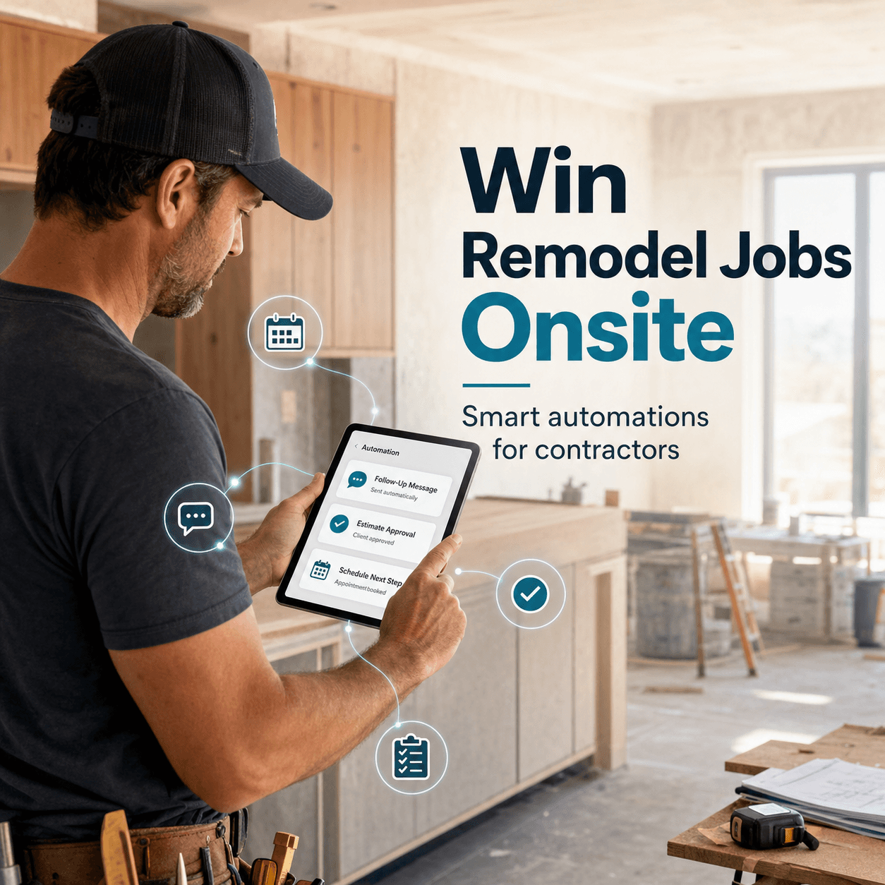 Automations That Win Remodel Jobs While You’re Onsite