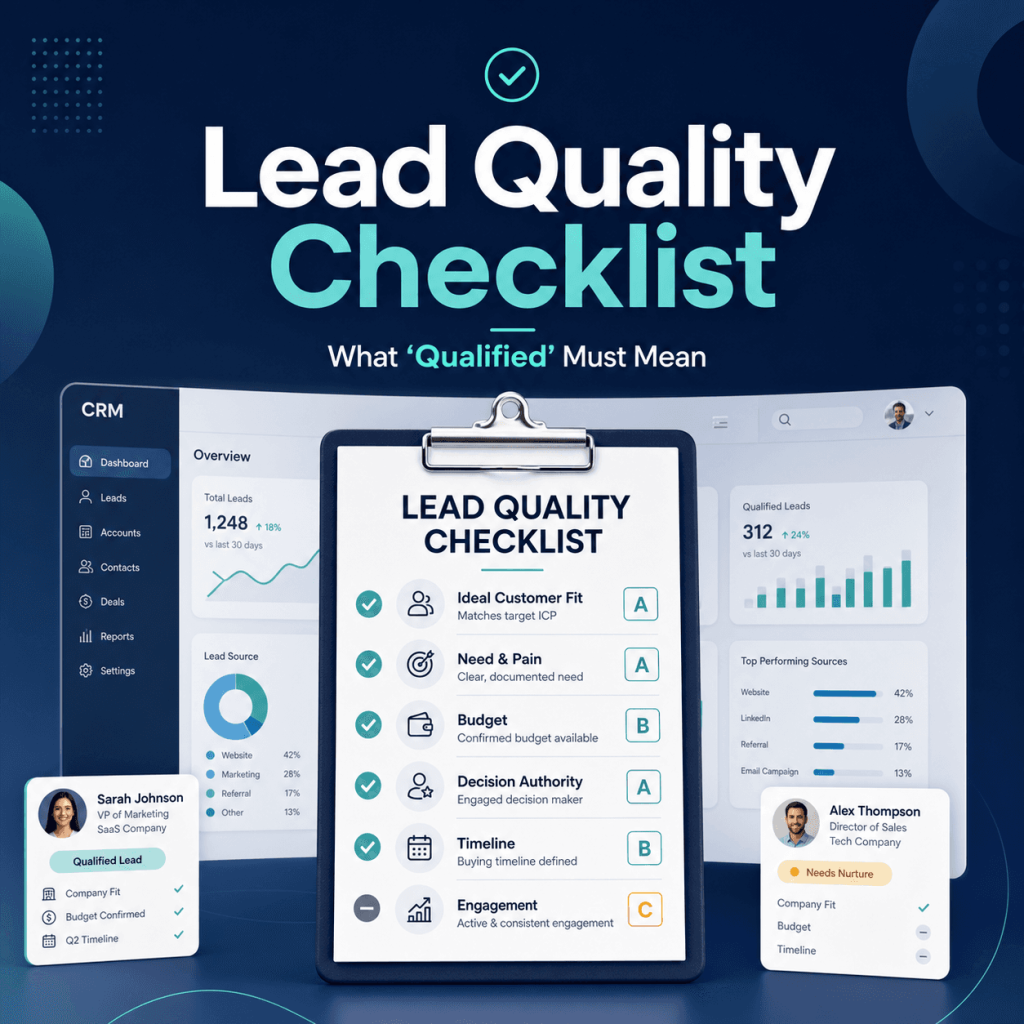 Lead Quality Checklist: What ‘Qualified’ Must Mean