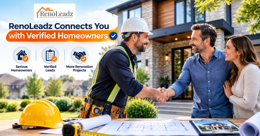 RenoLeadz Connects You with Verified Homeowners