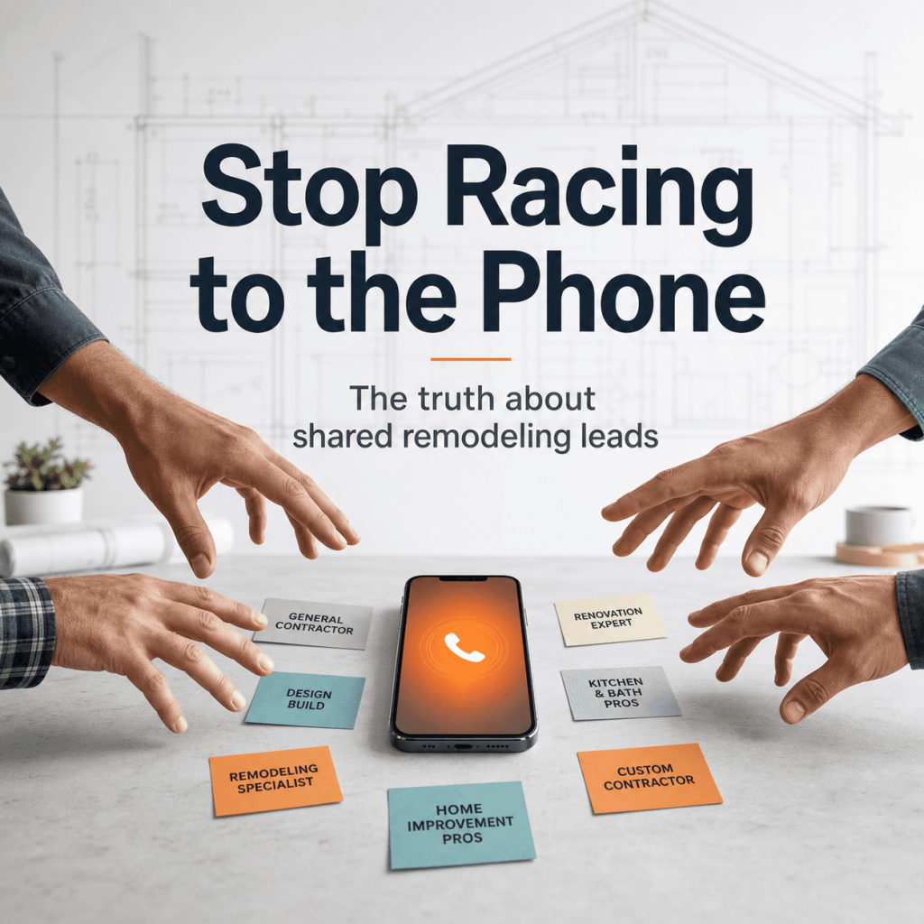 Stop Racing 5 Competitors to the Phone: The Ugly Truth About Shared Remodeling Leads