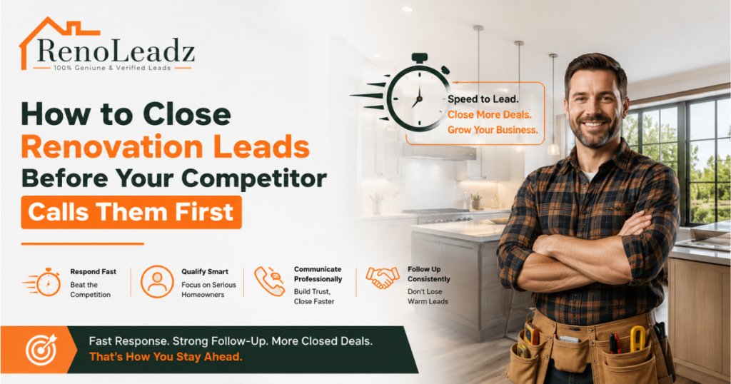 How to Close Renovation Leads Before Your Competitor Calls Them First
