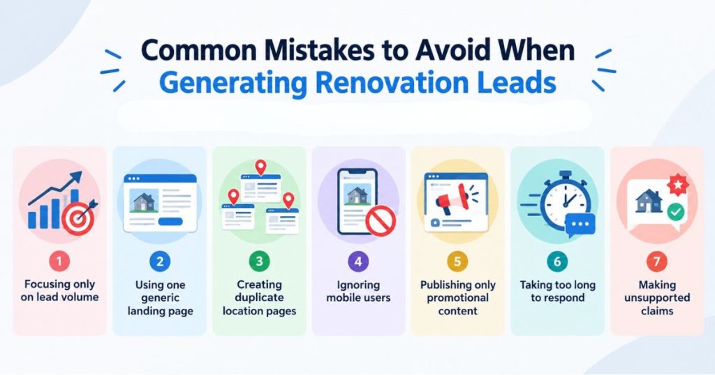 Common Home Renovation Lead Generation Mistakes